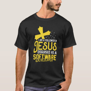 T-shirt Christian Jesus Follower Software Developer Premiu
