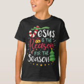 T-shirt Christian Jésus La Raison Noël Stuf Stocker (Devant)