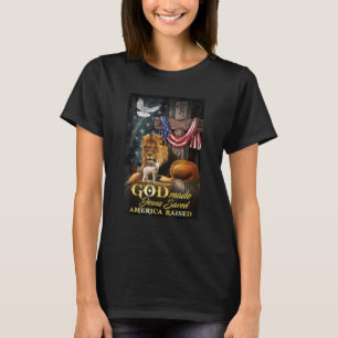 T-shirt Christian Jésus Lion Et Agneau Jésus Jésus Sauvait