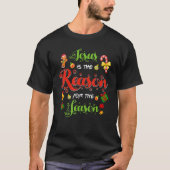 T-shirt Christian Jésus Raison Saison Noël Stocking S (Devant)