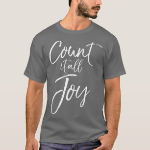 T-shirt Christian Joote Citation Bible Verse Dire Compter