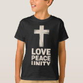 T-shirt Christian Love Peace Unity Day (Devant)