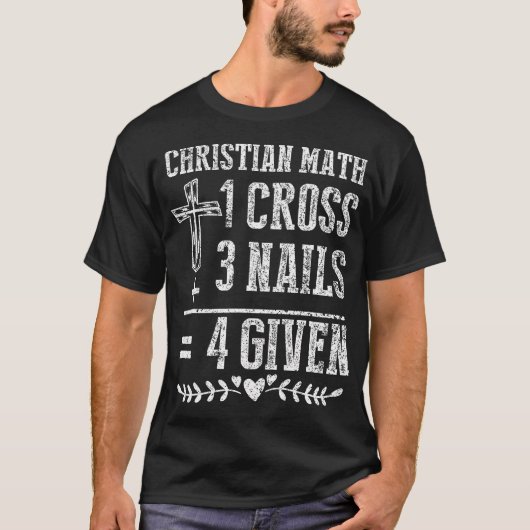 T-shirt Christian Math Dieu Worshiper Christ Follower Reli (Devant)