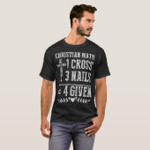 T-shirt Christian Math Dieu Worshiper Christ Follower Reli (Devant entier)