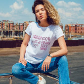 T-shirt Christian Modern Pink Script verset de la Bible