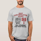 T-shirt Christian Nonsense Survival Scoreboard Tee (Devant)