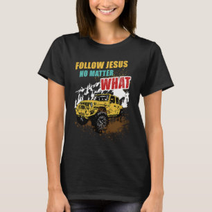 T-shirt Christian Off Roader Inspiration Suivez Jésus No M