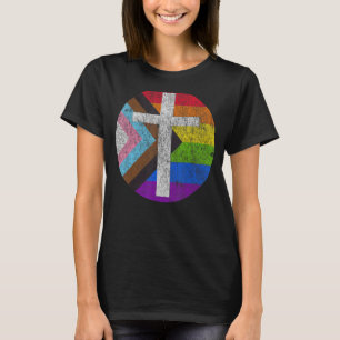 T-shirt Christian Pride pour Ally Lgbtqia+ Inclusive Drape