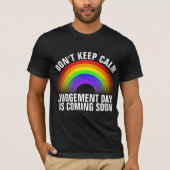 T-SHIRT CHRISTIAN RAINBOW JUGEMENT DAY EST VENU (Devant)