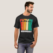T-shirt Christian Religious Missionaries  Retro Future Mis (Devant entier)