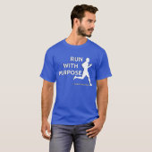 T-shirt Christian Run with Purpose Modern Inspiration T- (Devant entier)