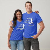 T-shirt Christian Run with Purpose Modern Inspiration T- (Unisexe)