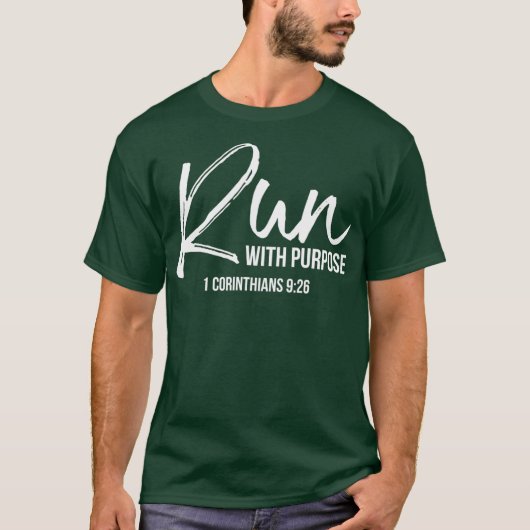 T-shirt Christian Runner Gift Gear Run Avec (Devant)