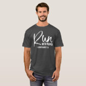 T-shirt Christian Runner Gift Gear Run Avec (Devant entier)