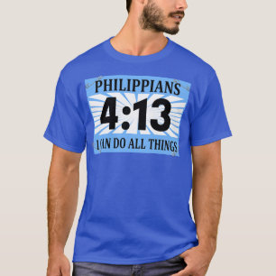 T-shirt Christian Runner Running Bib Philippians 413 Je pe