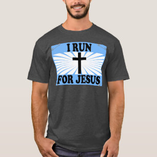 T-shirt Christian Running Gift Je cours pour Jésus Runner