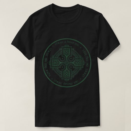 T-shirt Christian Saint Patricks Plaque de seins Lorica Pr (Design devant)