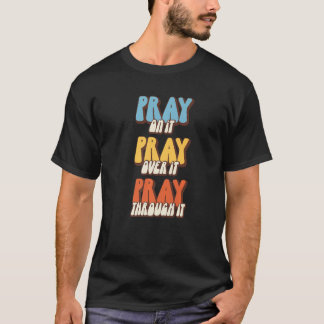 T-shirt Christian Sayers Jésus Croix de la poitrine Croix