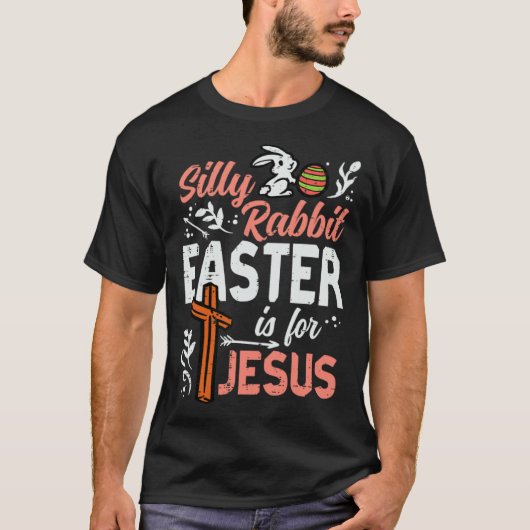 T-shirt Christian Silly Rabbit Easter For Jesus Men Boys T (Devant)