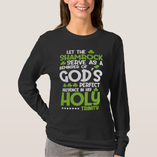T-shirt Christian St Patricks Day   Shamrock Holy Trinity