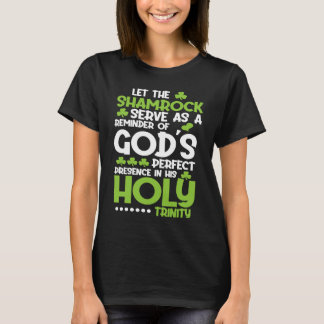 T-shirt Christian St Patricks Day   Shamrock Holy Trinity