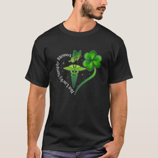 T-shirt Christian St Patrick's Day Simplement béni pas la  (Devant)