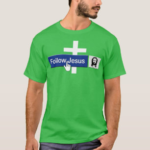 T-shirt Christian Suivez Jésus Ami Foi Drôle en Jésus