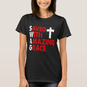 T-shirt Christian SWAG sauvé avec Grace Graphic De Extraor