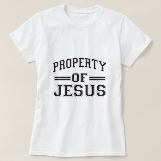 T-shirt Christian T Chemises Propriété de Jésus (Design devant)