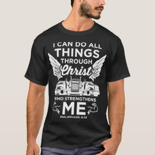 T-shirt Christian Trucker faire toutes les choses Conducte