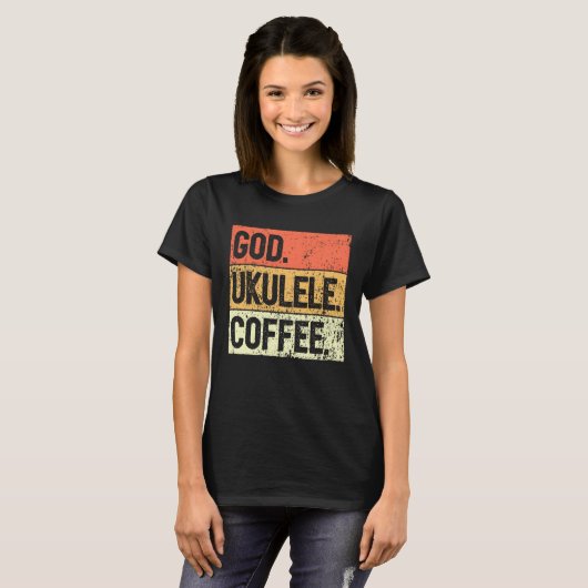 T-shirt Christian Ukulele Player Worship Ukulele Church Uk (Devant entier)