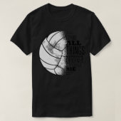 T-shirt Christian Volleyball Tee I Can Do All Things Scrip (Design devant)