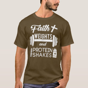 T-shirt Christian Workit Faith Weigths Protein Shakes