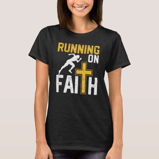 T-shirt Christian Workout Runner Religious Sur Fait (Devant)