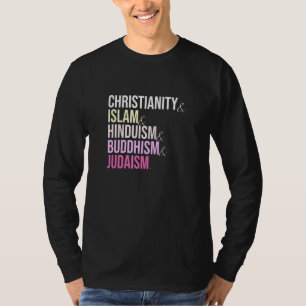 T-shirt Christianisme Islam hindouisme bouddhisme judaïsme