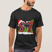 T-shirt Christmas 67 Buffalo Plaid Six Seven Santa & E (Devant)