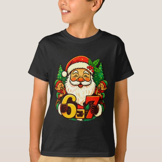 T-shirt Christmas 67 Funny Xmas Santa Six Seven Meme Gen A (Devant)
