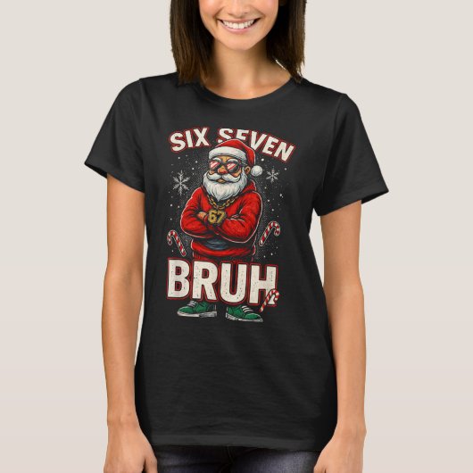 T-shirt Christmas 67 Meme Design Funny Six Seven Hands 6 7 (Devant)