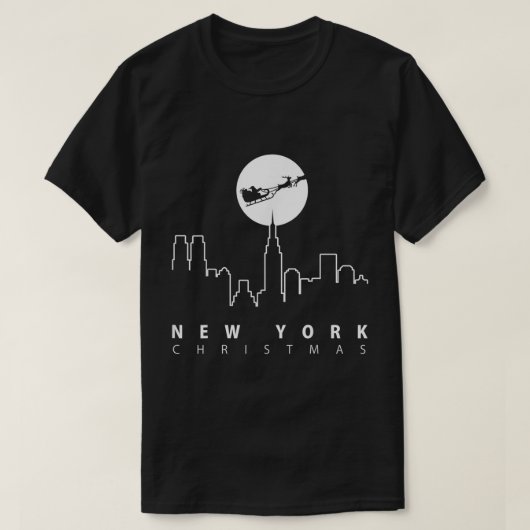 T-shirt Christmas à New York (Design devant)