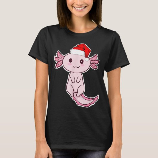 T-shirt Christmas Axolotl (Devant)