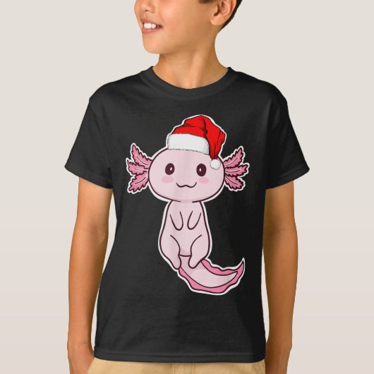 T-shirt Christmas Axolotl  (Devant)