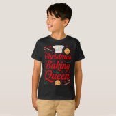 T-shirt Christmas Baking Queen Funny Xmas Cookie Lover Wom (Devant entier)