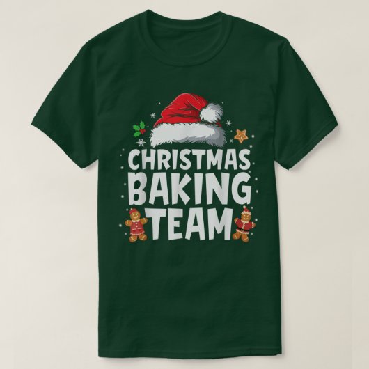 T-shirt Christmas Baking Team Cookie Baker Funny Matching (Design devant)