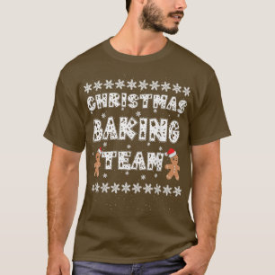 T-shirt Christmas Baking Team Gingerbread Men with Xmas Ha