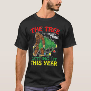 T-shirt Christmas Bigfoot L'arbre n'est pas la seule chose