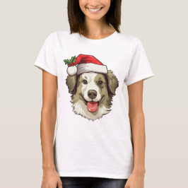 T-shirt - Christmas Border Collie Wheaton