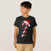 T-shirt Christmas Candy Cane Santa Xmas  (Devant entier)