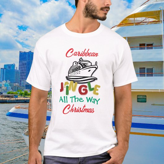 T-shirt Christmas Caribbean Cruise Personalize