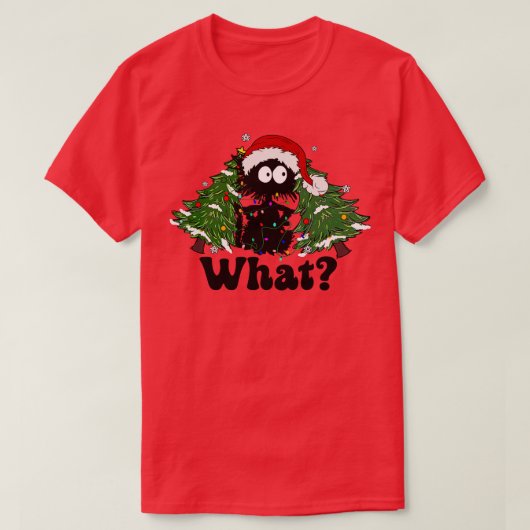 T-shirt Christmas Cat (Design devant)