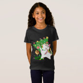 T-Shirt Christmas Cat Calico frappe sur xmas tree kitty cu (Devant entier)